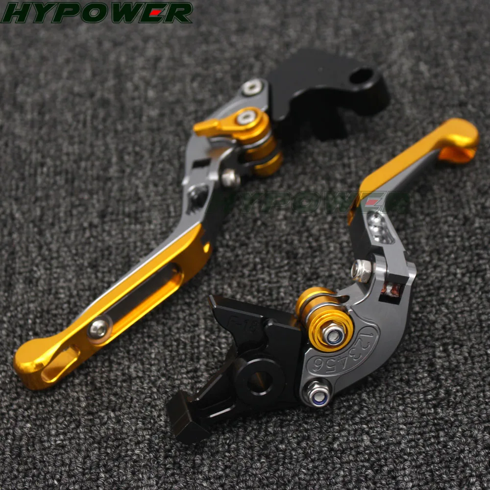 For Yamaha FZ1 FAZER 2006 2007 2008 2009 2010 2011 2012 2013 2014 2015 Logo(FZ1) Gold+Titanium Motorcycle Brake Clutch Levers