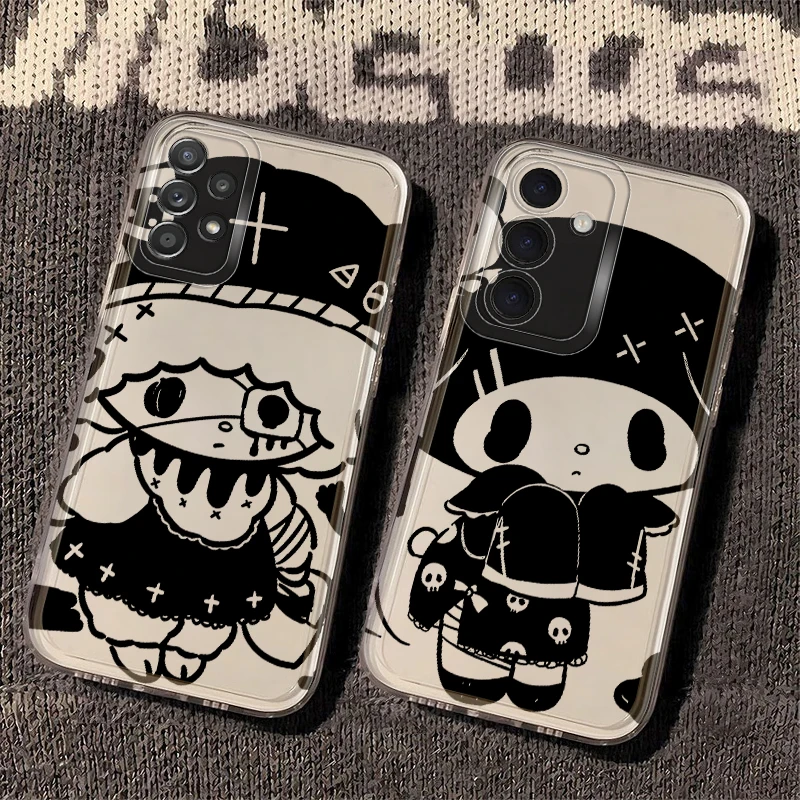 Funda de teléfono suave para Samsung Galaxy Note 20 Ultra 10 S22 FE S20 Plus S21 S24 S23 Ultra S25 Edge Sanrio Melody