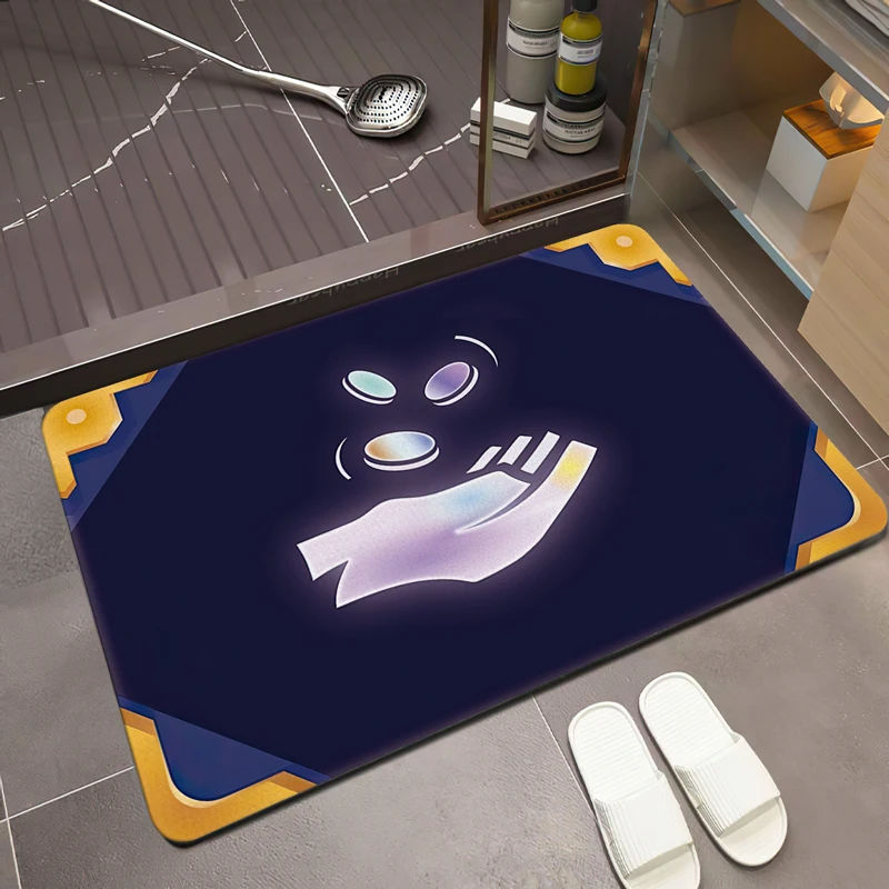 

Diatom mud e-sports room bathroom cartoon bedroom bedside absorbent non-slip floor European and American style mat carpet