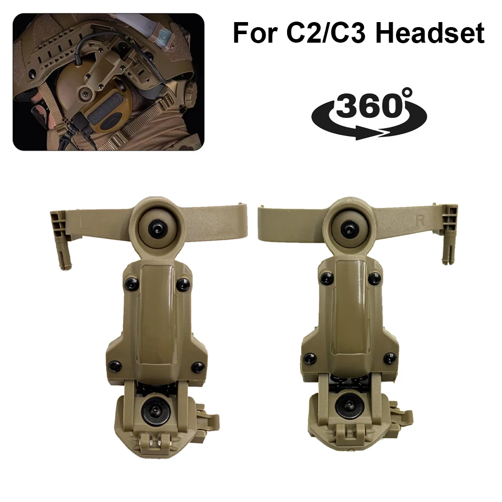 

NEW Tactical Helmet OPS CORE ARC/Wendy M-LOK Rail Adapter Helmet Mount is Suitable for Tactical COMTAC III Shooting Headset