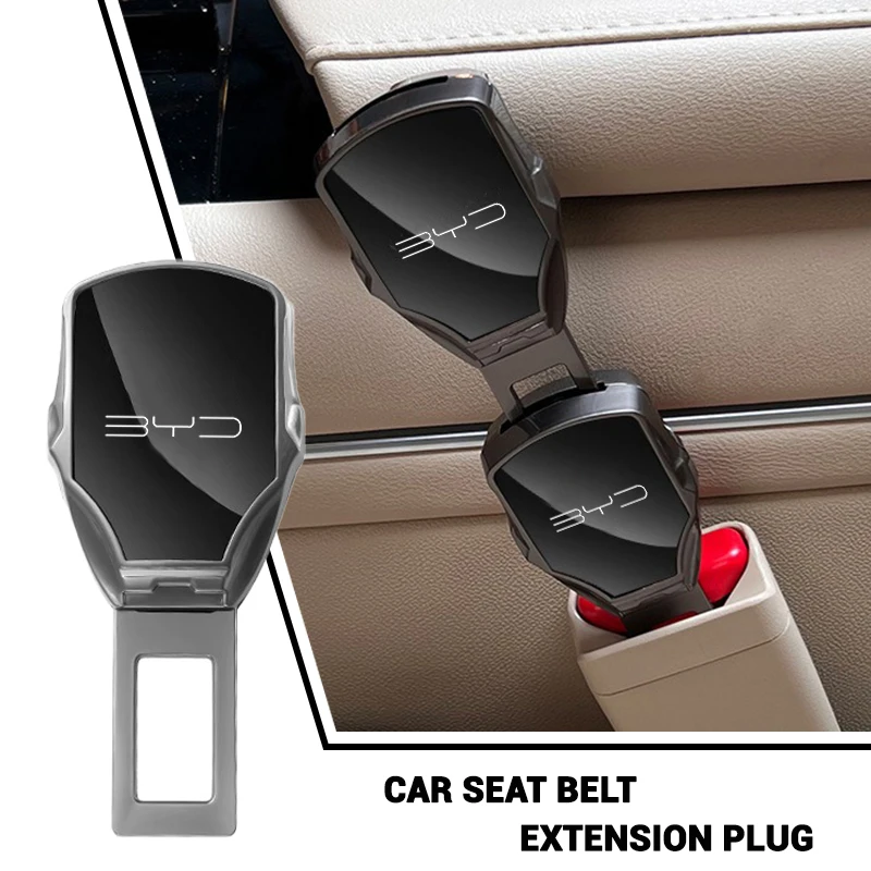ل BYD أغنية زائد Atto 3 هان EV يوان تانغ DM 2018 تشين ختم دولفين E2 مقعد السيارة حزام كليب تمديد المكونات قفل مقعد السلامة مشبك
