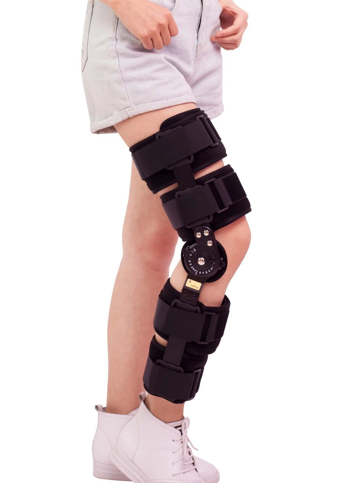 Attelle de fixation ajustable pour genou, support médical pour ligaments, ménisque et rotule, protection des membres inférieurs pour la rééducation
