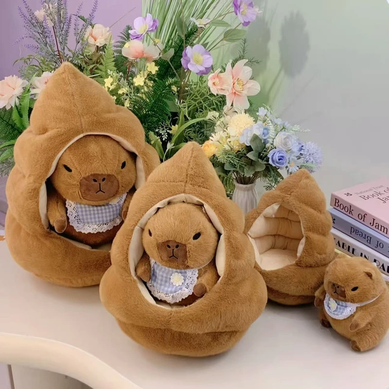 31 ซม.Poo Guinea Pig ตุ๊กตาการ์ตูนน่ารัก Guinea Pig Living Poo House ตุ๊กตาสร้างสรรค์ส่งเด็กวันเกิดคริสต์มาส...