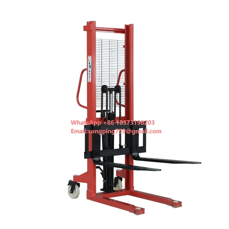 

KAWADA Manual Pallet Stacker 1000kg 2000kg 30000kg 1100mm-3500mm Heigh Range Hand Hydraulic Forklift Lifting
