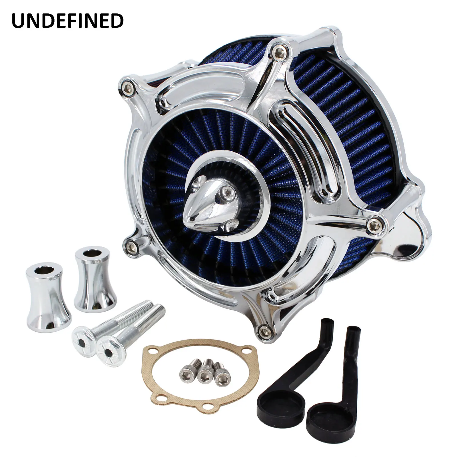 Motorcycle Chrome Air Cleaner Intake Filter Kits For Harley Touring Street Glide Dyna Low Rider Softail Fat Boy Twin Cam EVO