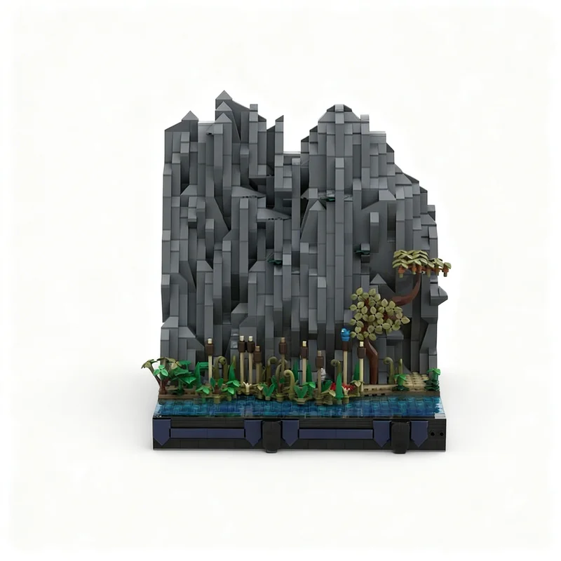2078pcs MOC Castle G3 - Shore Landscape & Storage My Medieval Castle Model Building Blocks Christmas Gift Toys Architecture 3D