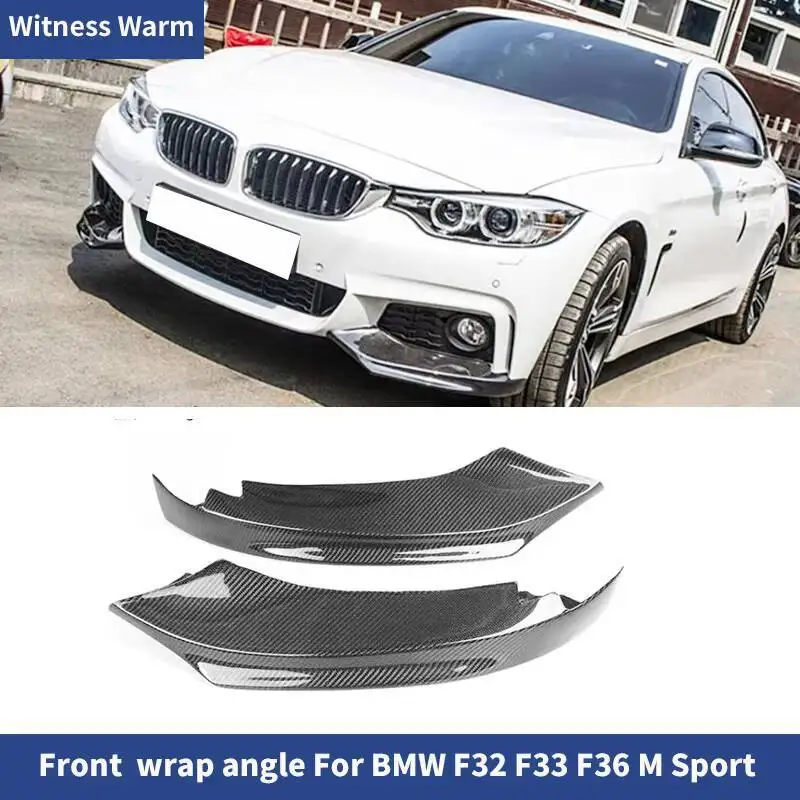 

F36 Автомобильный угловой бампер, сплиттер, спойлер для BMW 4 серии F32 F33 435i M Sport 2014-2017, углеродное волокно/FRP