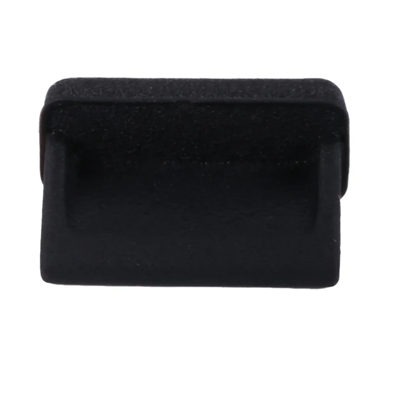 AB46-100 قطعة سيليكون USB ميناء التوصيل الغبار التوصيل سدادة غطاء حماية أسود