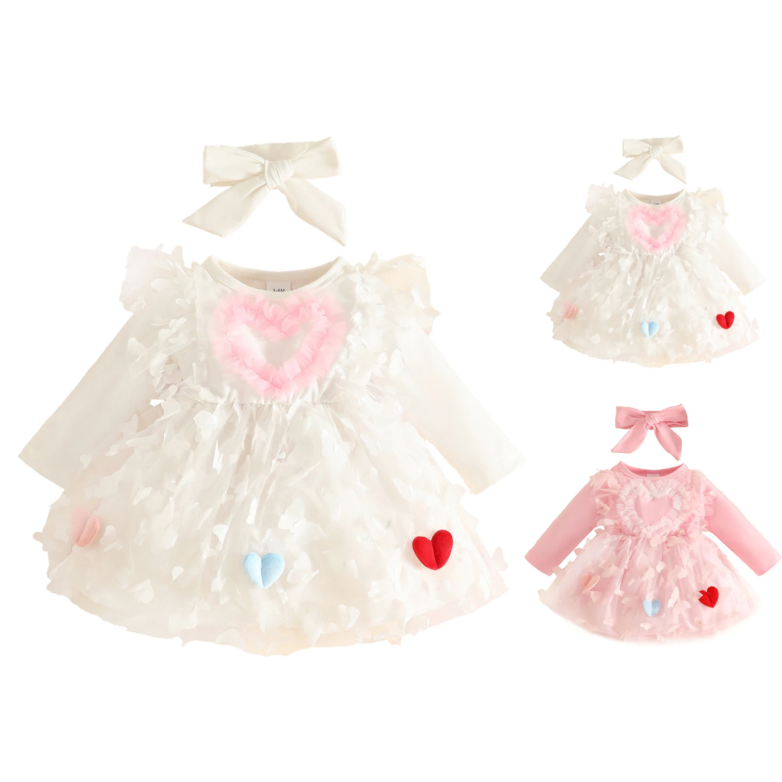

Dress And Baby Girl Flower Dress Fall Winter Tutu Wedding Birthday Party Butterfly Mesh Heart Dresses 6 Girls Christmas Dress
