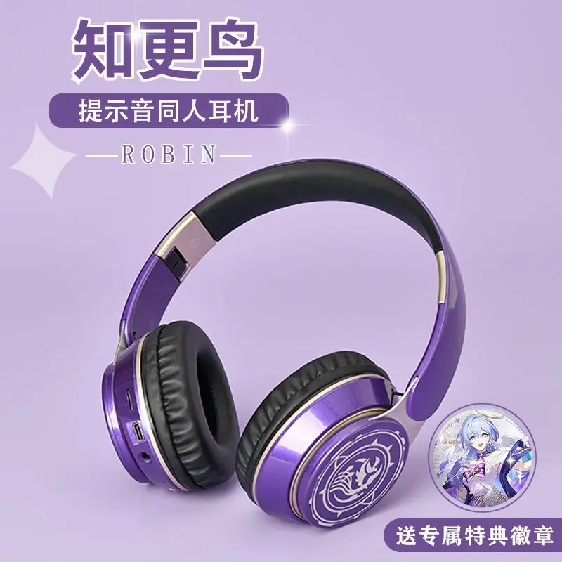 Honkai: Star Rail HIFI Bluetooth 5.3 Headset Firefly Theme Headphone Cute Anime Gift Cosplay Active Noise Cancellation Earbuds