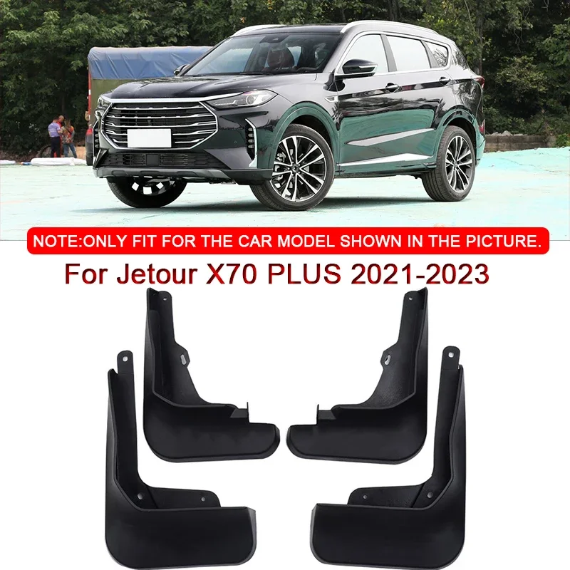 

For Jetour X70 PLUS 2021-2023 Car Styling ABS Car Mud Flaps Splash Guard Mudguards MudFlaps Front Rear Fender Auto Accessories