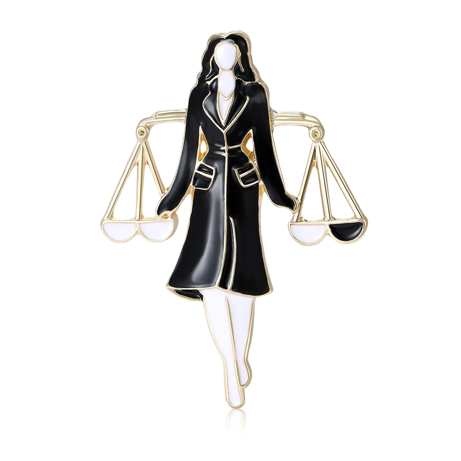 

Creative Lawyer Model Professional Character Brooch, Suitable For Women, Office, Party, Friends, Gifts, Jewelry Accessories