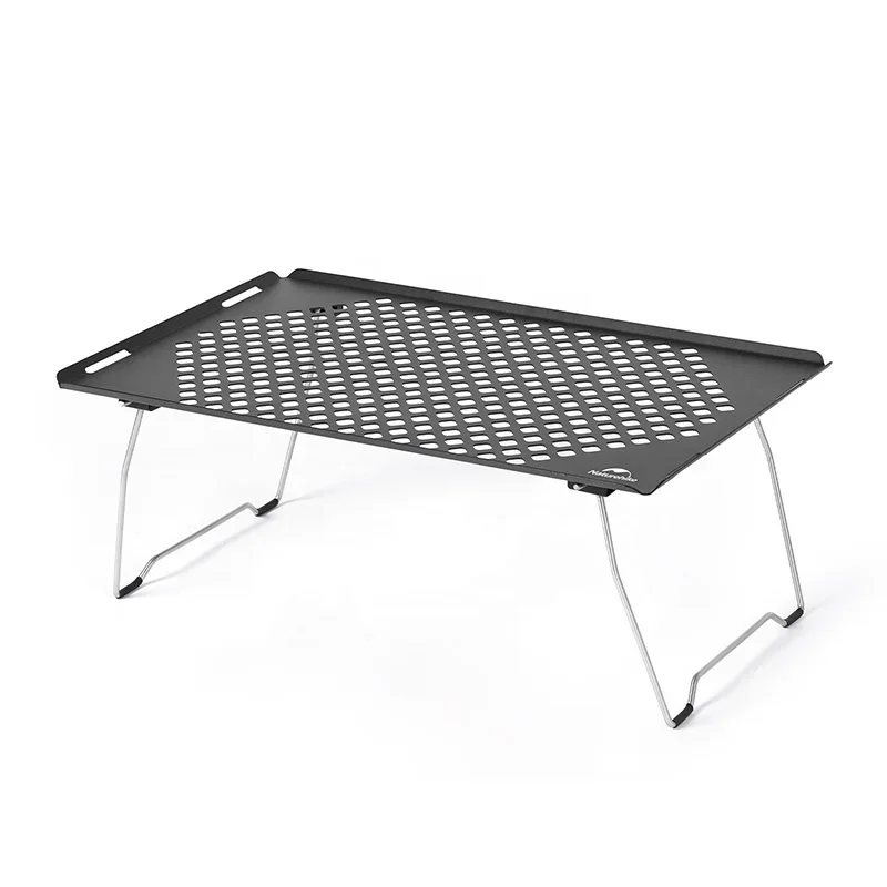 Naturehike outdoor camping picnic BBQ IGT steel mesh table foldable multi-function