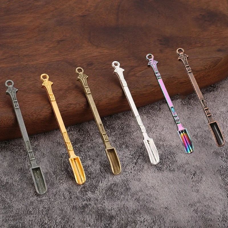 6/1Pcs Metal Mini Shovel Spoon Medicine Spoon Micro Debugging Shovel Dessert Salt Teaspoon Mini Powder Spoon Kitchen Accessories