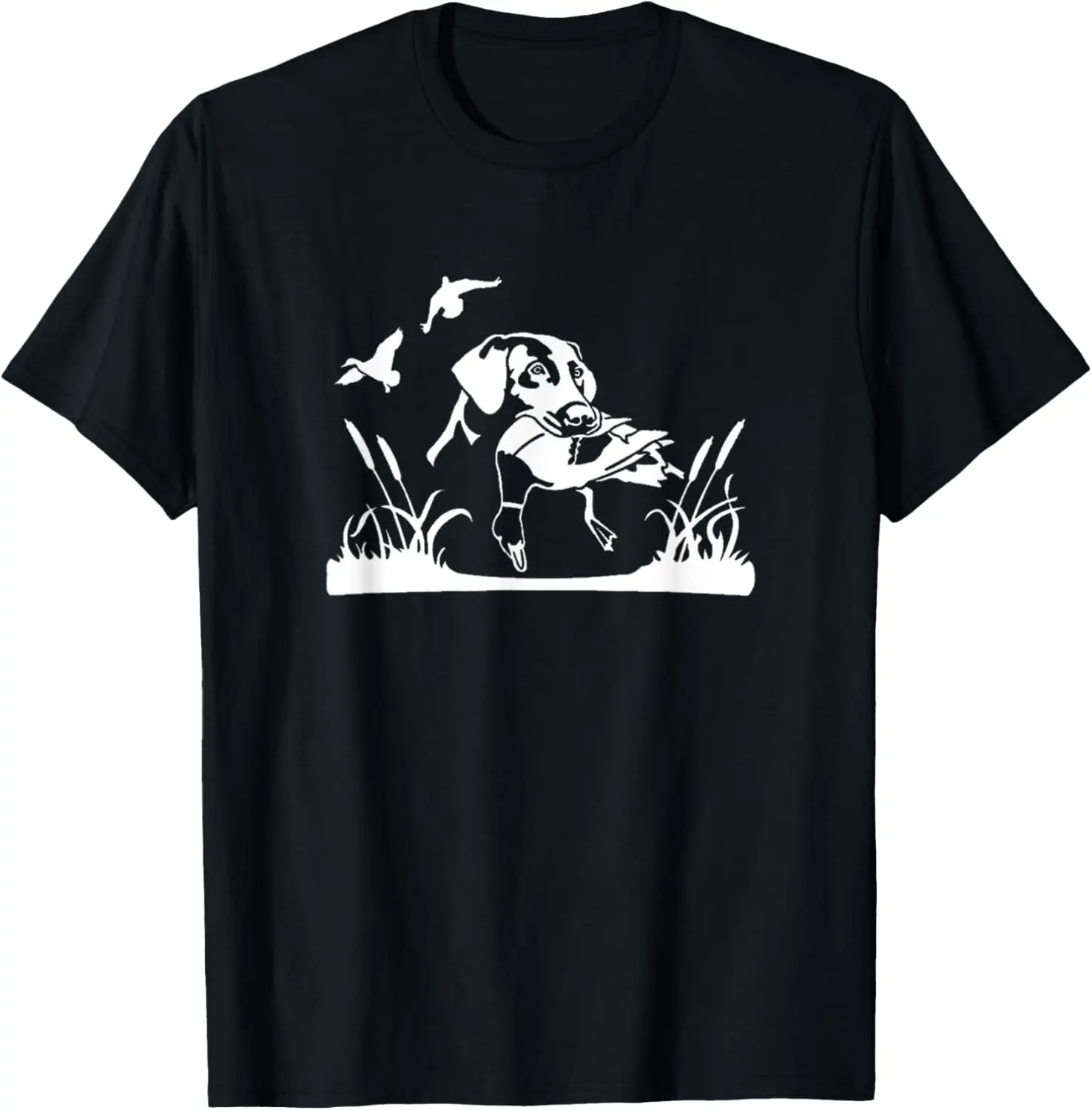 Bird Dog Duck Hunting Willow In The Marsh Hunter T-Shirt