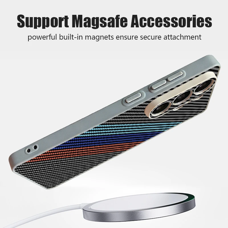 Carbon Fiber Texture Magnetic Phone Case For Samsung Galaxy S26 S25 S24 Ultra S25 S23 FE A57 A56 A37 A17 A55 A26 A36 A35 Cover - view 5
