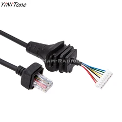 YiNiTone Replacement 8Pin HM-152/HM-154 Microphone Cable For ICOM IC-2820H IC2825E IC2200 IC3600 Handheld Ridao Speaker cable