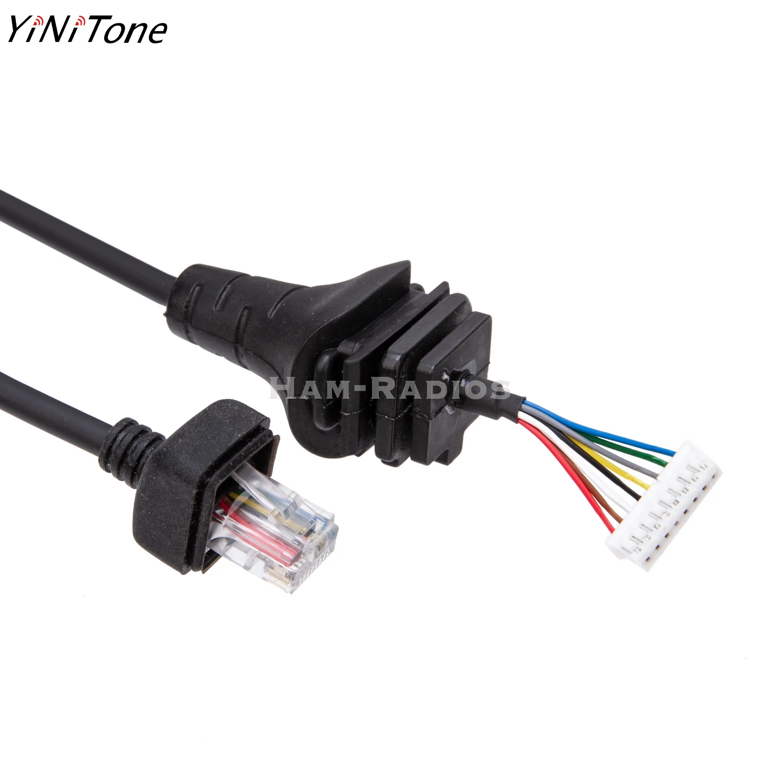 YiNiTone w celu uzyskania 8Pin HM-152/HM-154 kabel mikrofonowy dla ICOM IC-2820H IC2825E IC2200 IC3600 ręczny Ridao kabel głośnikowy