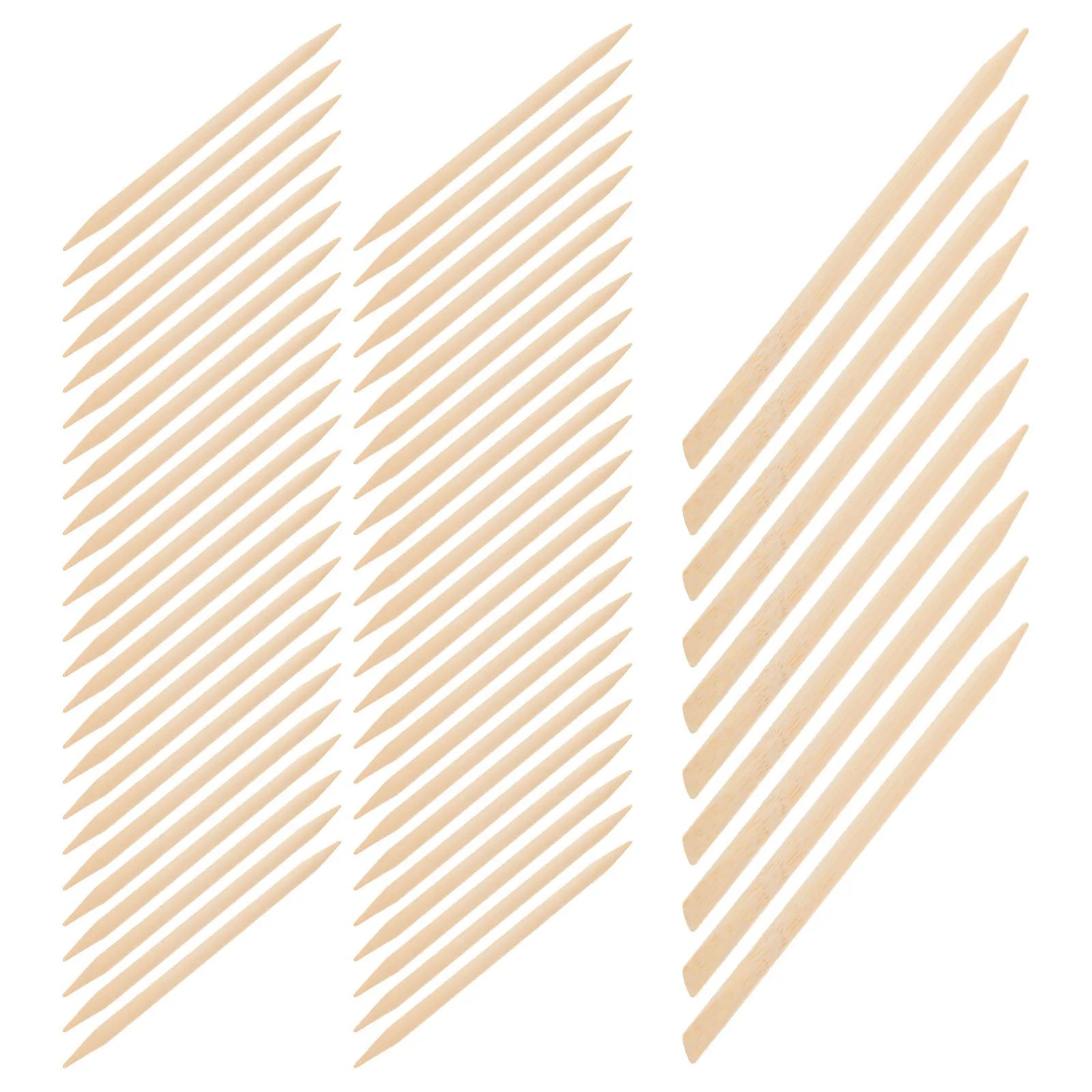

100Pcs Wooden Dual-Ended Stylus Sticks Bamboo Scratch Tool Set for Scratchboard Drawing Fine Detailing Layered Effects