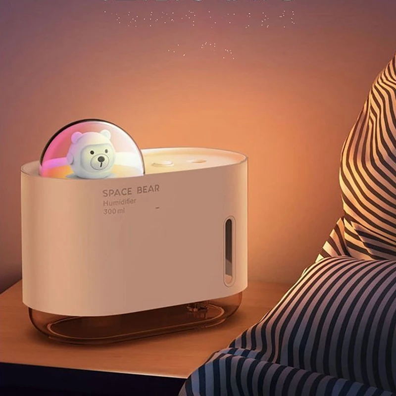 300ML Humidifier Diffuser USB Mini Diffuser With LED Night Light Air Humidifier For Bedroom Home Desktop Office