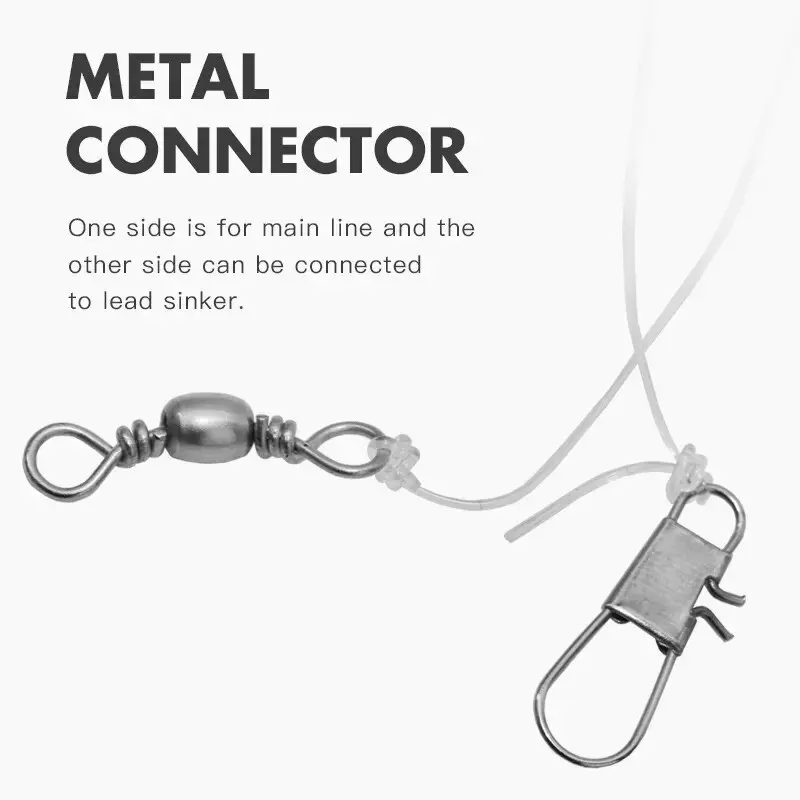 WEIHE 5pcs/set 1# Eel Soft Lure Sabiki Hook Ocean Fishing String Hook Artificial Pike Wobblers Swimbait Tackle image 4