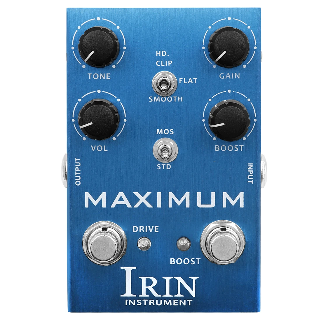 

IRIN AN-41 MAXIMUM Guitar Effect Pedal DRIVE Channel Clean Tone without Compression BOOST Channel Wild Tone with Long Sustain