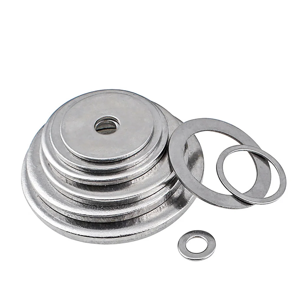 M10 M12 304 Stainless Steel Flat Washer Plain Gasket Large Size Flat Washer Plain Gasket Plain Washer Flat Gasket Rings