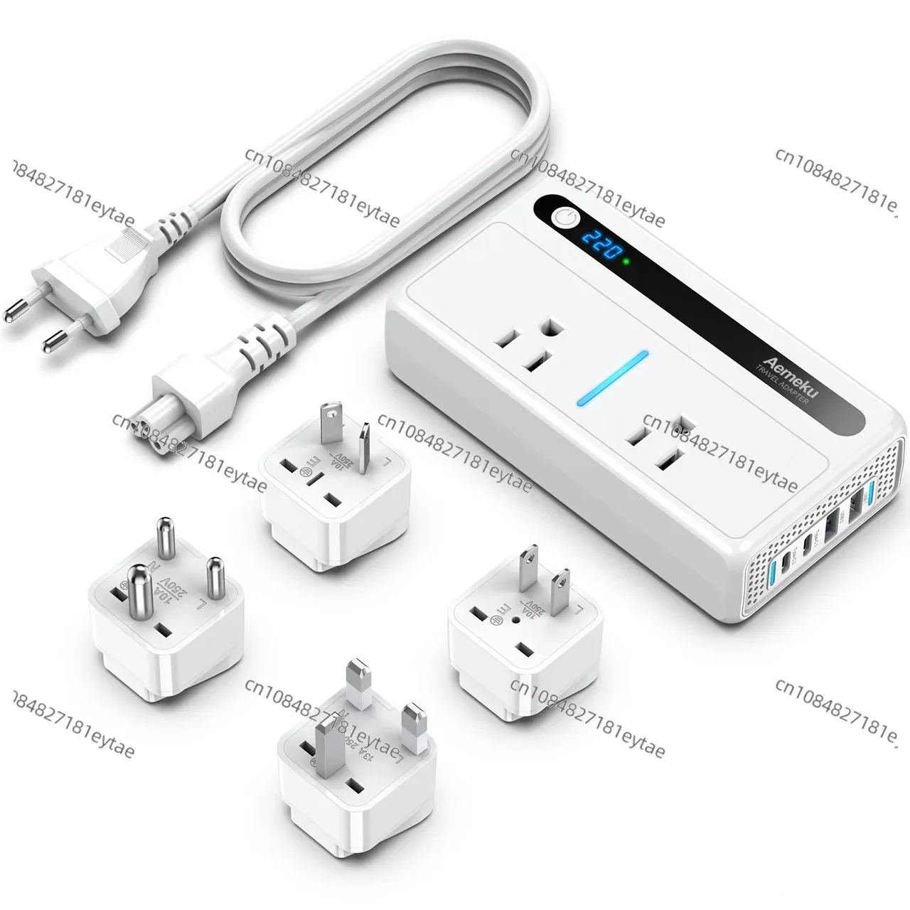 250W travel power transformer 220V to 110V step-down PD fast charging travel conversion socket