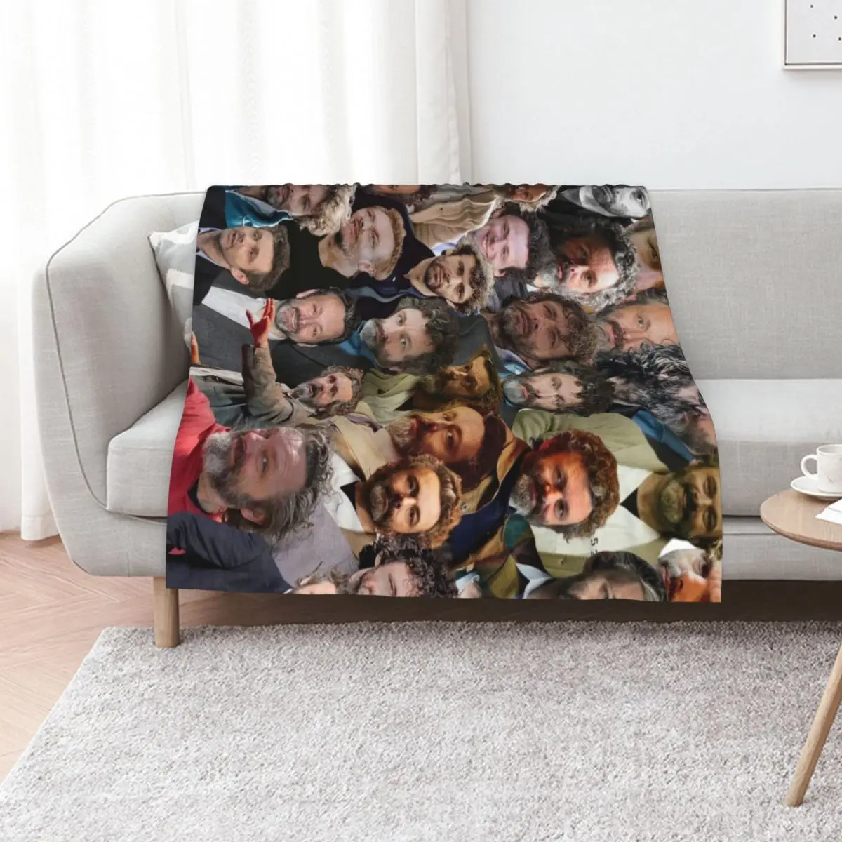 michael sheen photo collage Throw Blanket Hair Picnic Soft Plaid Thin Decorative Sofa Luxury Blankets