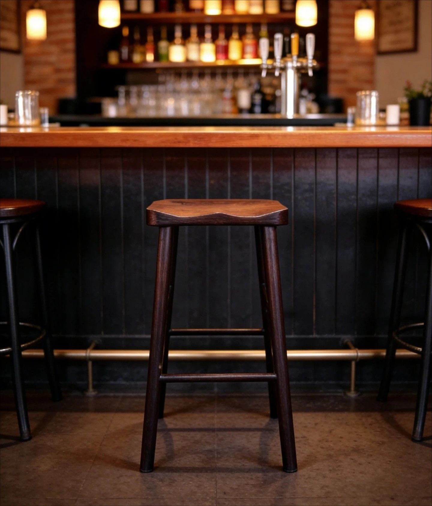 

Wabi Sansan Solid Wood High Chair Cafe Bar Chair