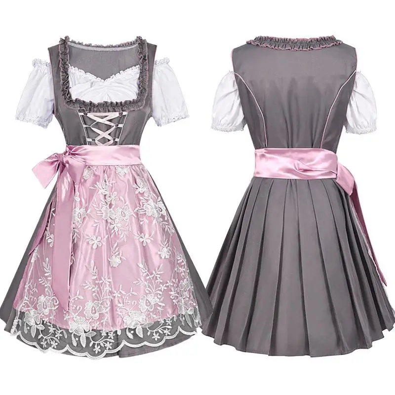 

Хэллоуин Пивной фестиваль Баварский женский комплект укороченных брюк специального размера Национальный сценический костюм без бренда зарегистрированной товарной марки