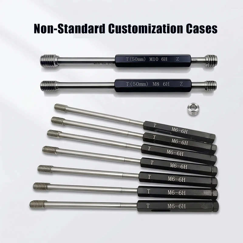 UNC UNF UNEF UN UNS Thread Plug Gauge 2B Class GCR15 Steel Go/No Go Gauge for Unified Internal Thread Inspection Customizable