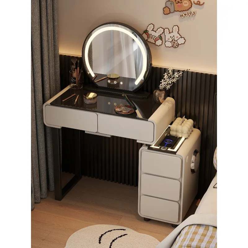 

Solid wood dresser bedroom modern simple makeup table chest integration