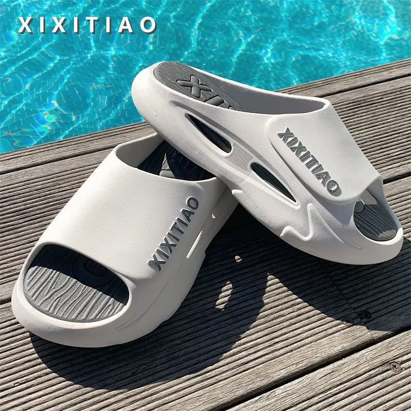 

Men Women Summer Sports Wind Outdoor Student Sandals Slippers Couple Leisure Non-slip Thick Bottom Slippers Soft Combination