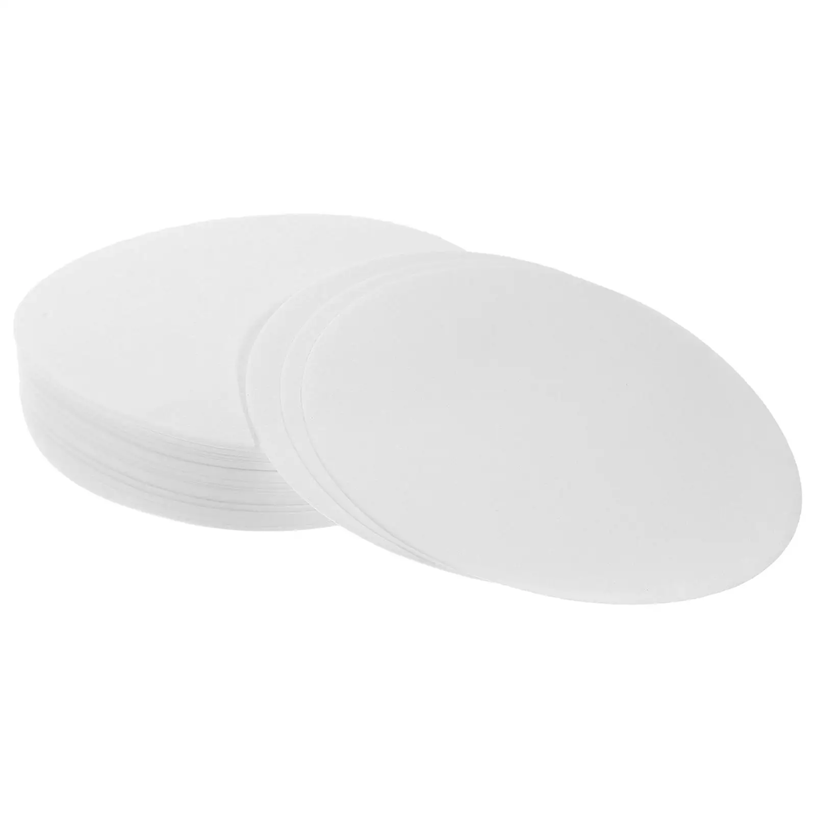 

100 PCS Medium Speed Filter Paper Discs Laboratory Strainer White Pulp Funnel General Chemistry Teaching Equipment