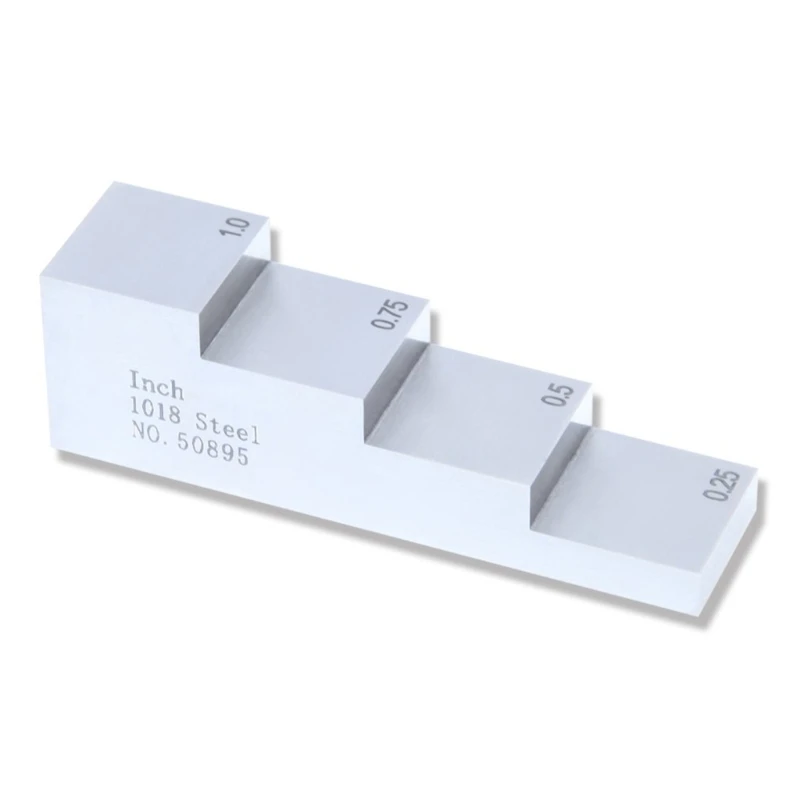 

4 Step Aluminium Alloy Calibration Block Block Thickness Step Ultrasonic Test Block 0.250/0.500/ 0.750/ 1.00 Dropship