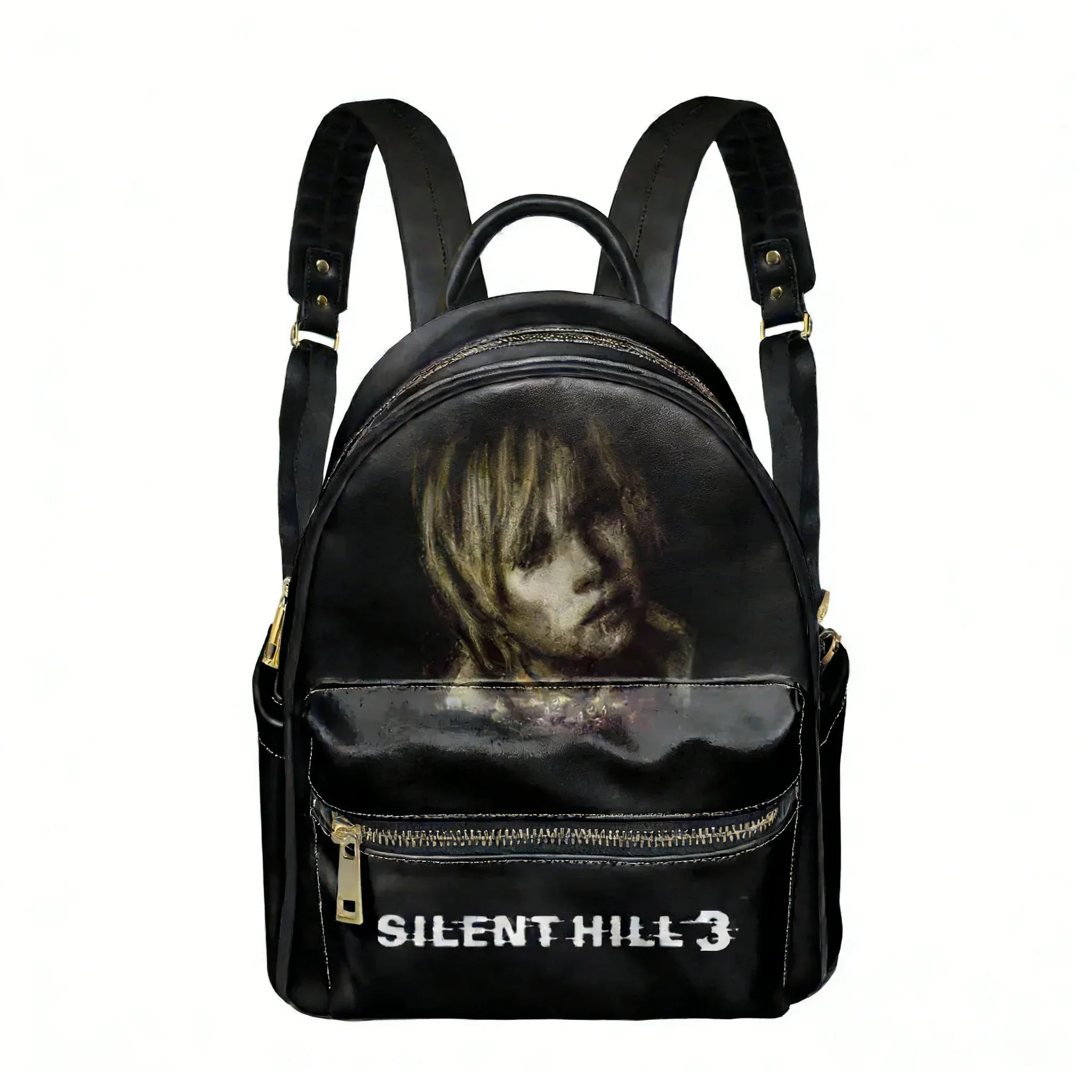 

Silent Hill 3 Backpack Womens Mens Knapsack Custom Text Image Double Shoulder Bag Business Travel Bookbag Rucksack Gift Daypack