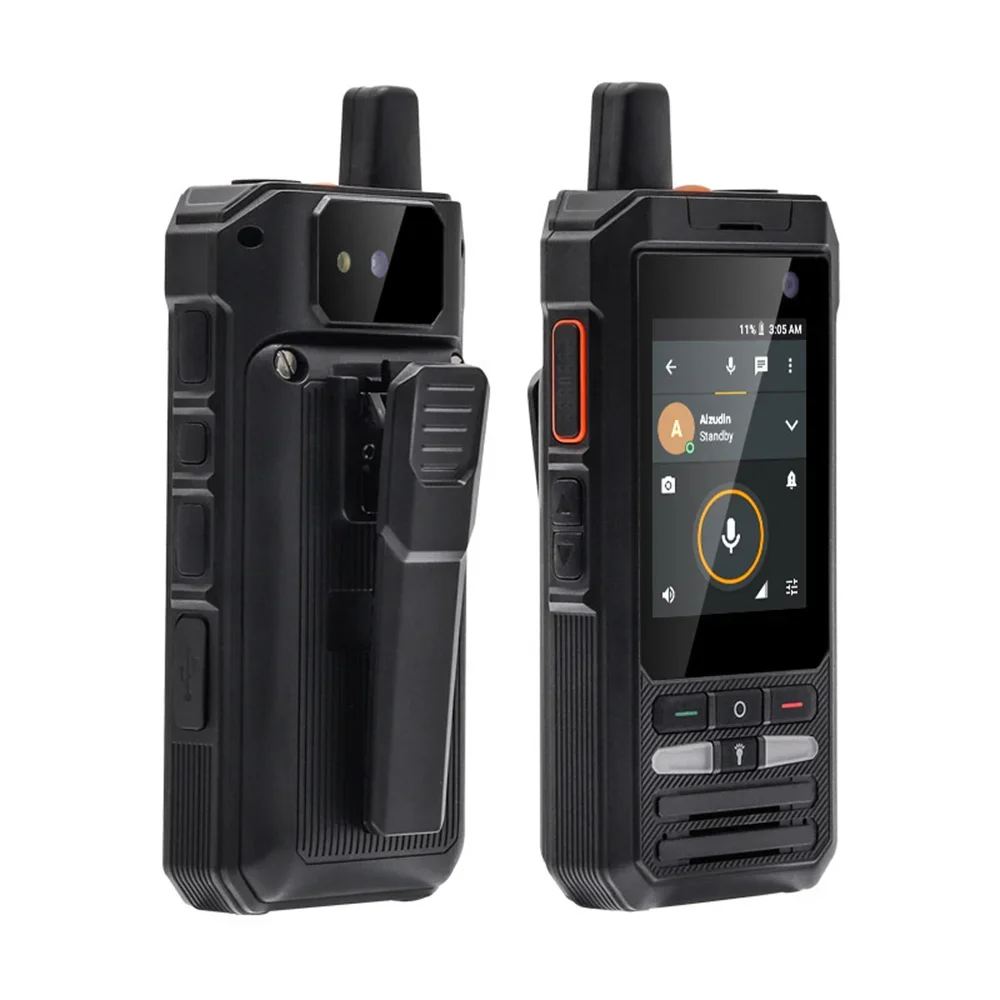 Uniwa-walkie talkie f80s poc, 4G, telefone robusto, quad core, 1gb + 8gb, bateria de 5300mah, 2,4 polegadas, 1.4ghz, android 10