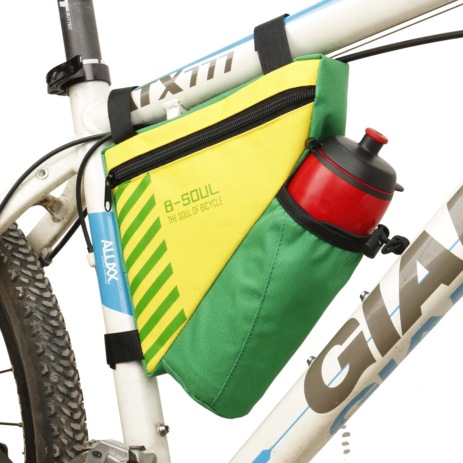 Dreipunktbefestigung Reittasche Große Kapazität Polyester Fahrradtasche B-soul Fahrradtasche Radfahren Fahrradzubehör Einfache Installation – Detail 13