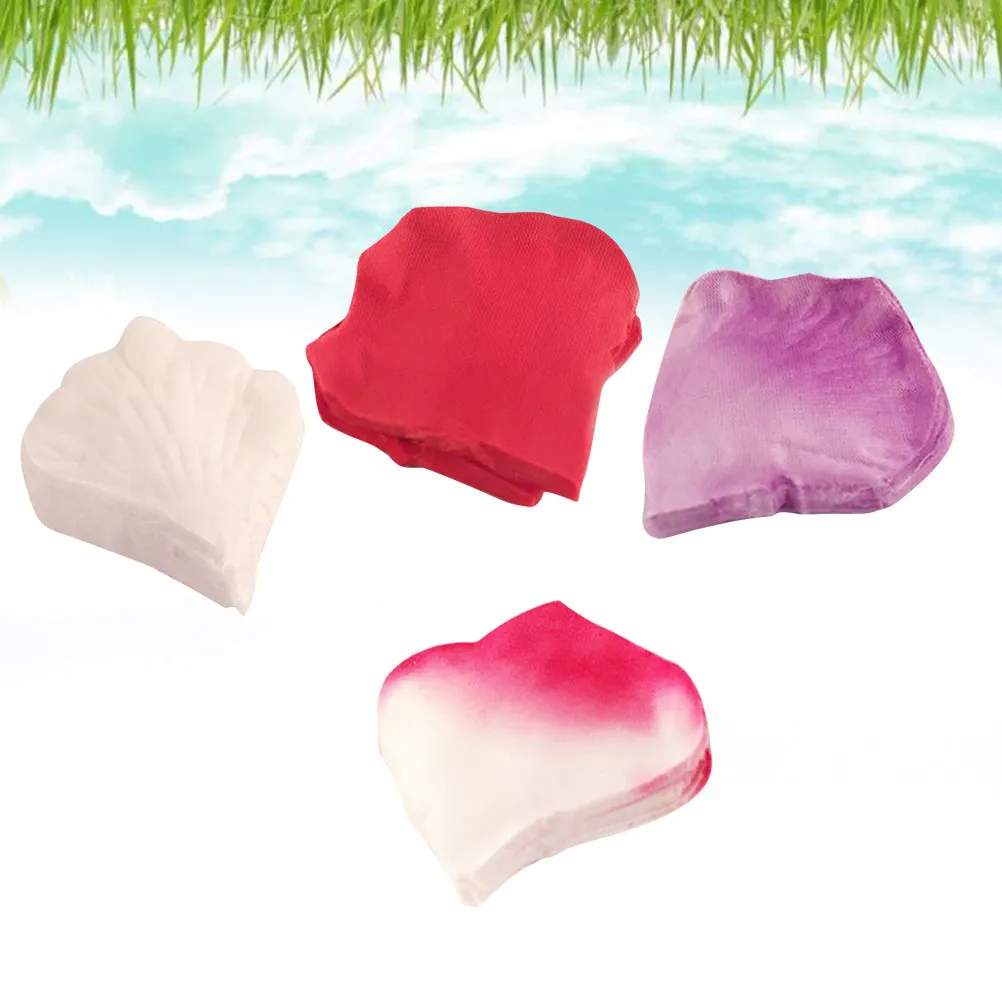 400Pcs Cloth Rose Petals Artificial Flower Petal for Wedding Reception Table Decor Flower Girl Basket Centerpiece Filler