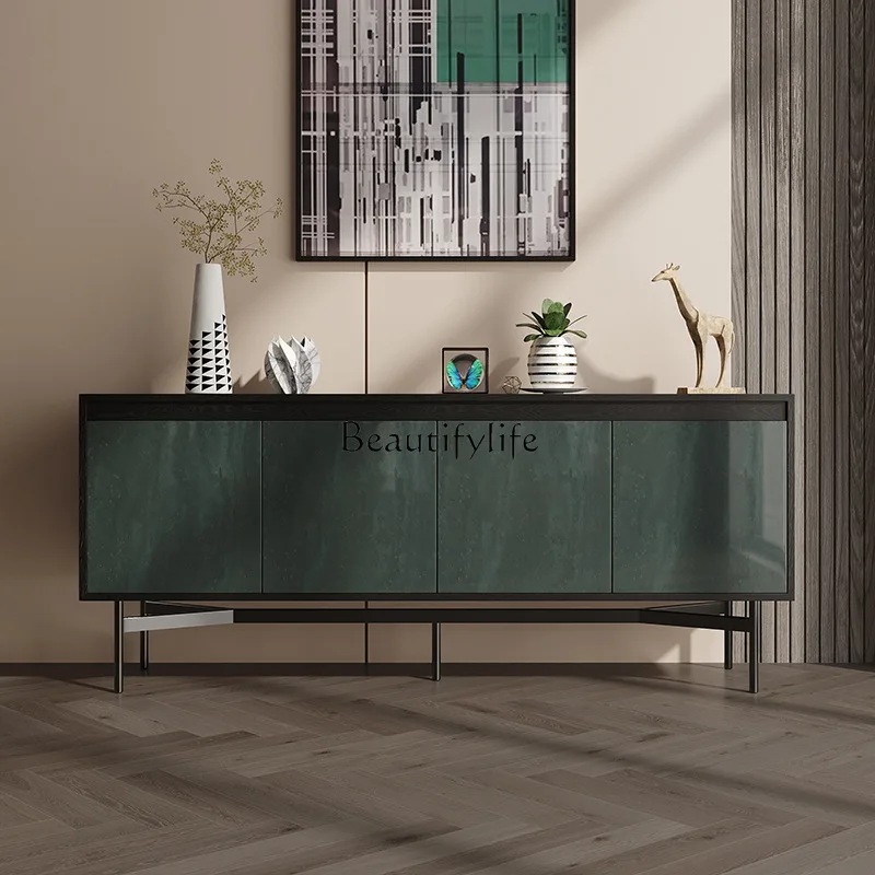 

Italian light luxury porch cabinet living room home foyer decorative locker