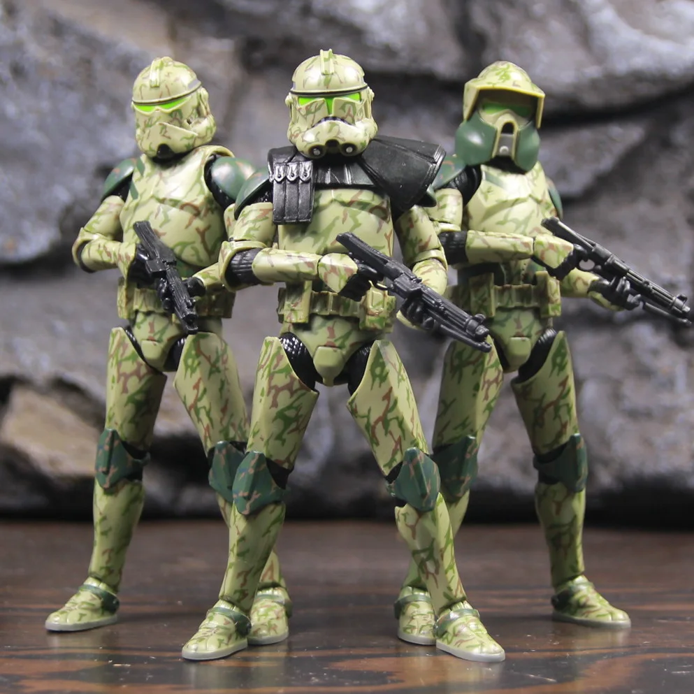 Figura de acción Star Wars 41st Camouflage Trooper BARC Gatling Gunner de 6 pulgadas, Advanced Recon Commando, Fase 2, Episodio II, Muñeco de juguete de clon