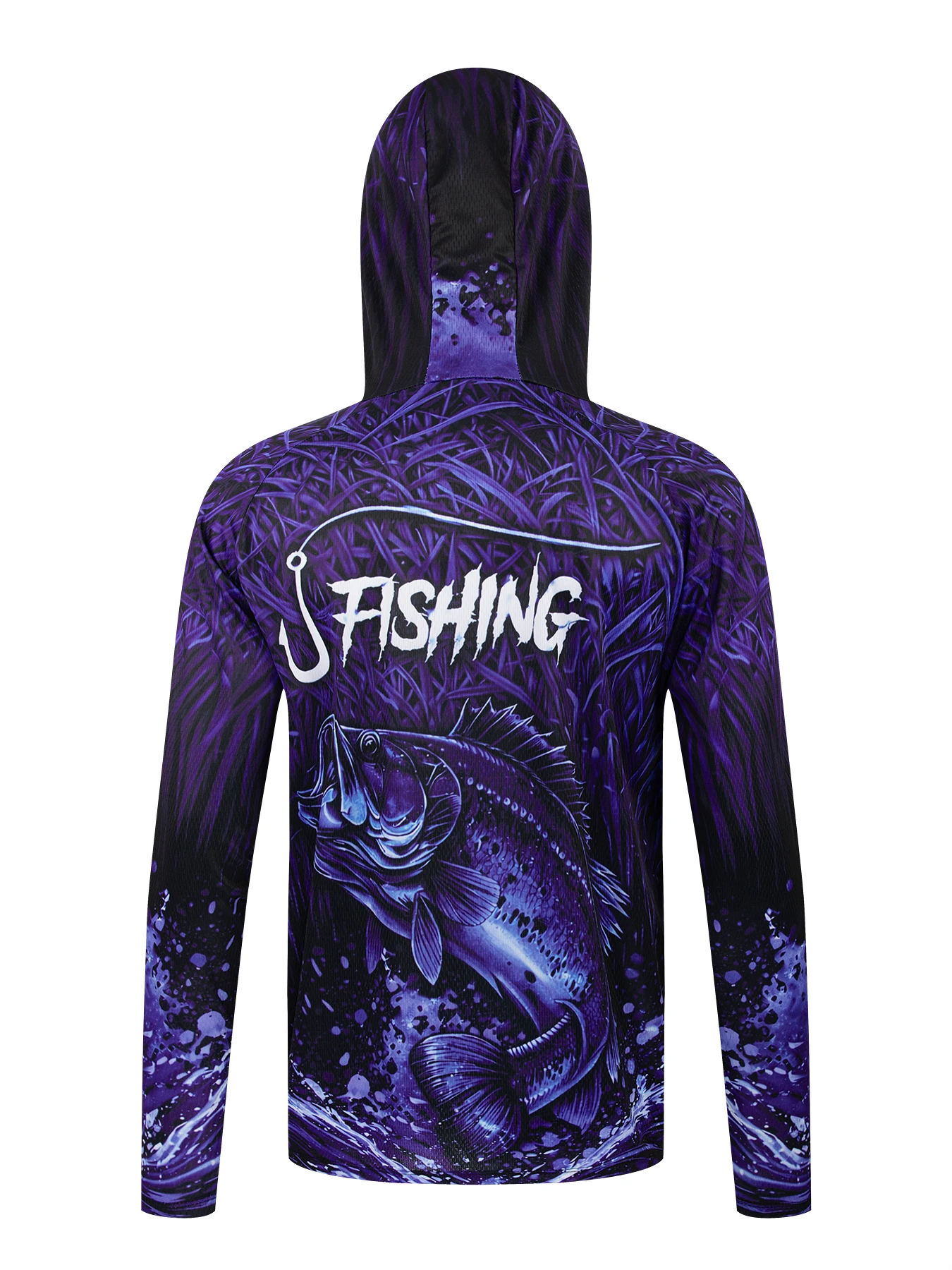 UPF 50+ Long Sleeve Hooded Fac - Fishing Equipment Clearance 评论和价格