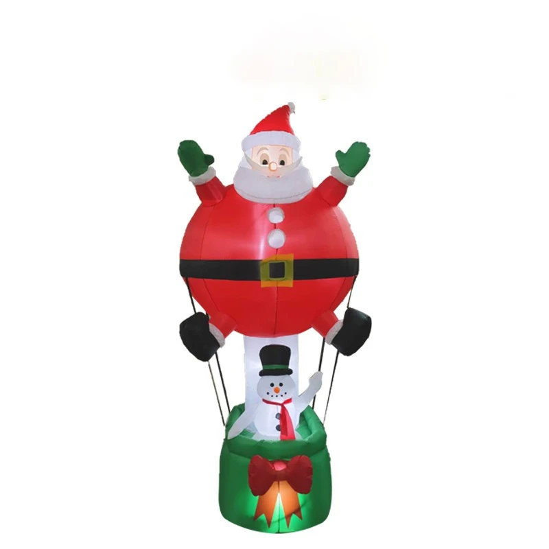 

Santa Claus Hot Air Balloon Cartoon Air Model Garden Party Amazon Hot Sale Holiday Decoration Inflatable Air Model