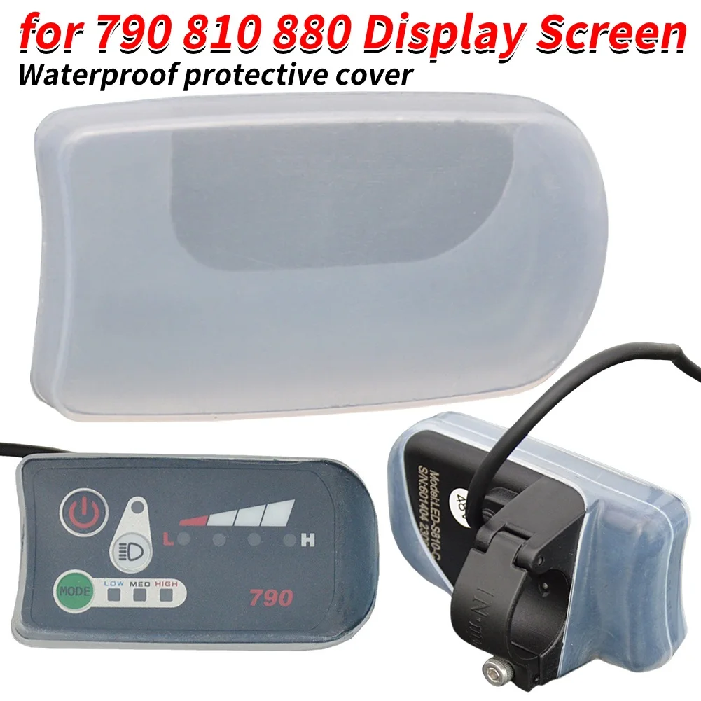 Silicone Electric Bike Monitor Protective Cover Waterproof Dustproof Ebike Display Cover for 790 810 880 Display Screen