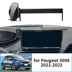Car Mobile Phone Holder for Peugeot 3008 2021-2023 GPS Bracket Navigation Stand Auto Accessories