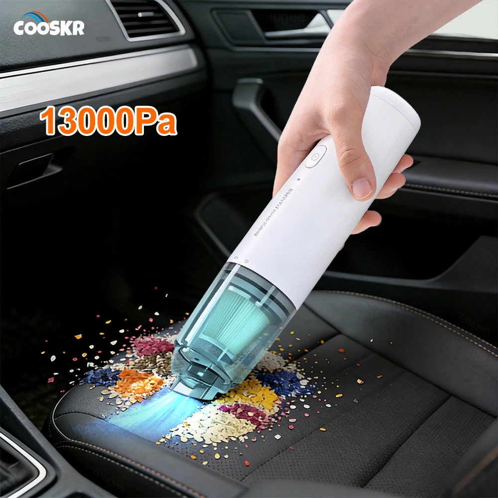 Wireless Car Vacuum Cleaner 13000Pa Strong Power Suction Cleaning Machine USB Rechargeable Portable Mini Handheld Vacuum Cleaner