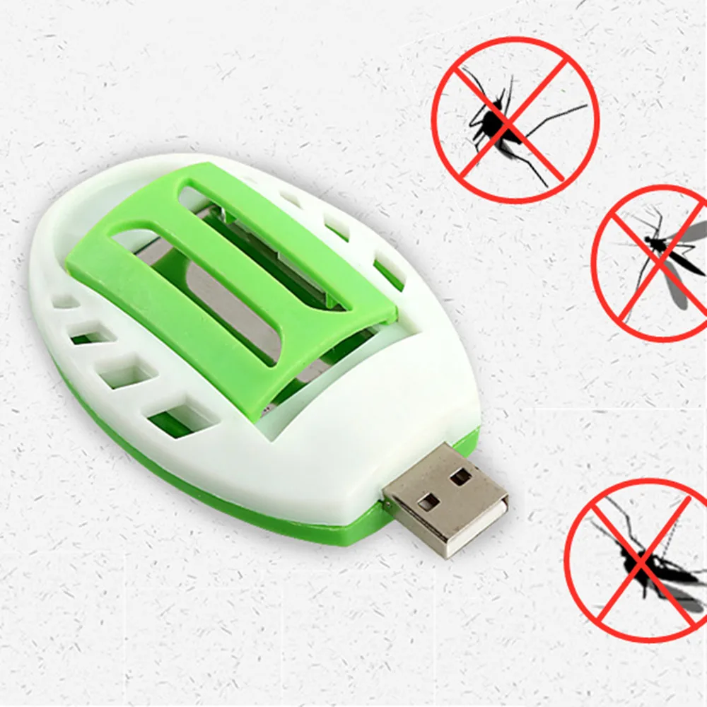 USB Mosquito Repellent Heater Pest Bug Electronic Repeller Device Smokeless for Indoor Outdoor Car Traveling Home Office