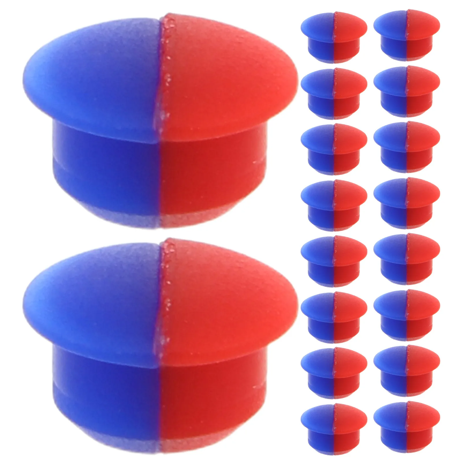 20Pcs Hot And Cold Faucet Buttons Replacement For Bath Faucet Kitchen Indicator Red Temperature Sign