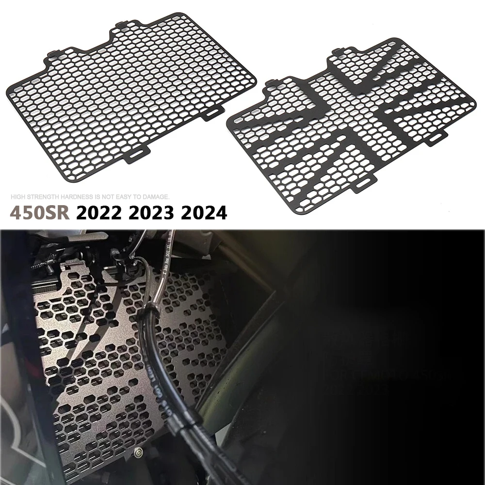 

2022 2023 2024 For CFMOTO 450SR 450sr SR450 Radiator Guard Grille Cover Protector Mesh Engine Protection Motorcycle Accessories
